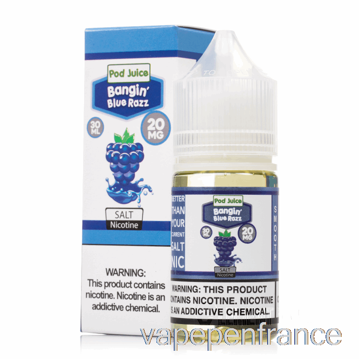 Bangin Blue Razz - Jus De Dosettes - Stylo Vape 30 Ml 35 Mg